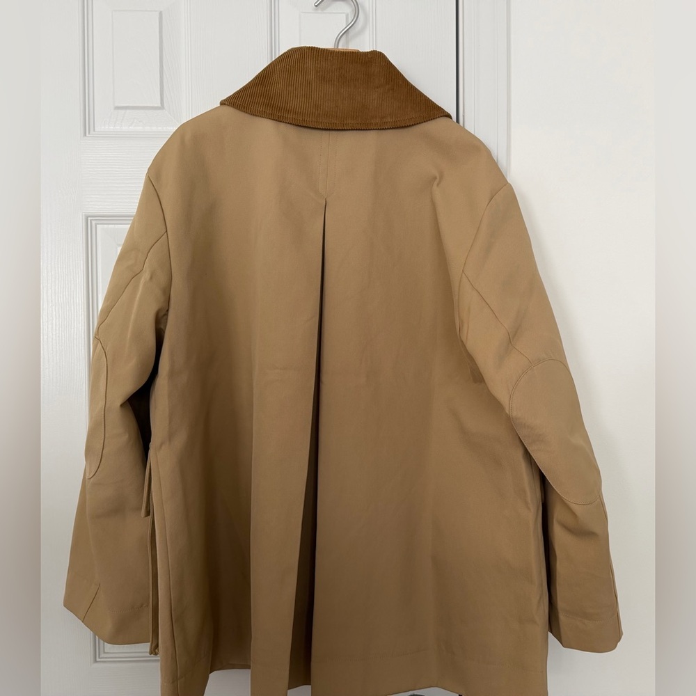GANNI Camel Twill Midi Jacket - Picture 9 of 12